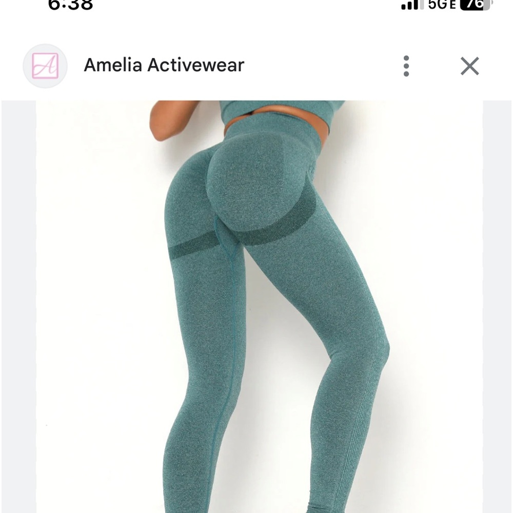 Amelia activewear amplify scrunch Shorts - Teal
